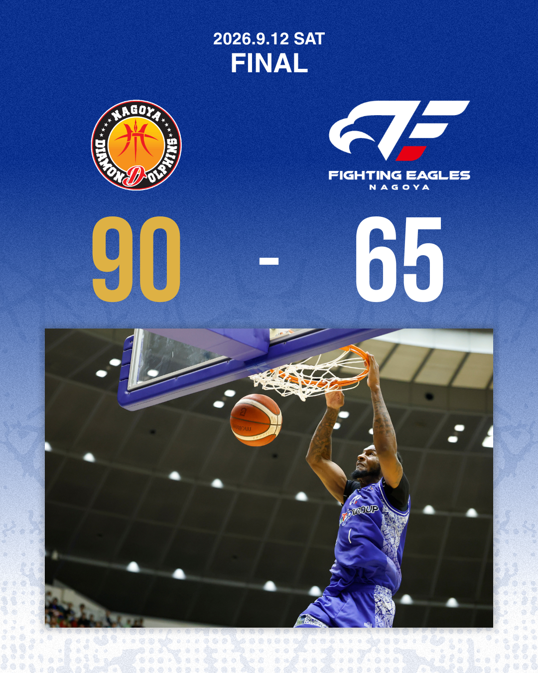 【試合結果】ACC2026 9/12(土) vs名古屋D
